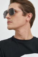 foto сонцезахисні окуляри alexander mcqueen чоловічі колір чорний