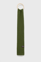 foto шарф з домішкою вовни pepe jeans колір зелений однотонний