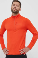 foto спортивна кофта jack wolfskin kolbenberg hz колір помаранчевий однотонна