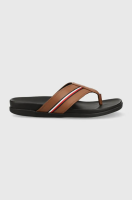 foto в'єтнамки tommy hilfiger hilfiger leather toe post sandal чоловічі колір коричневий fm0fm04460