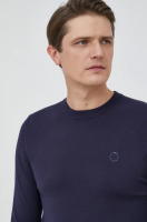 foto светр trussardi чоловічий колір синій легкий