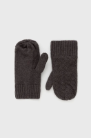 foto рукавички pieces жіночі колір сірий