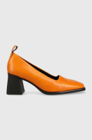 foto шкіряні туфлі vagabond hedda колір помаранчевий каблук блок 5303.101.44