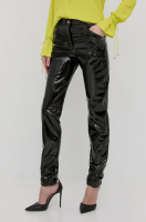foto штани victoria beckham жіночі колір чорний облягаюче висока посадка
