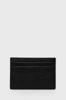 foto шкіряний чохол на банківські карти furla жіночий колір чорний