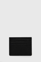 foto шкіряний чохол на банківські карти trussardi чоловічий колір чорний