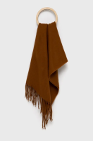 foto шарф sisley чоловічий колір коричневий гладкий