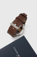 foto годинник tommy hilfiger чоловічий колір коричневий