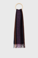 foto вовняний шарф ps paul smith колір фіолетовий візерунок