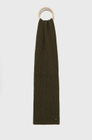 foto шарф з домішкою кашеміру tommy hilfiger колір зелений однотонний