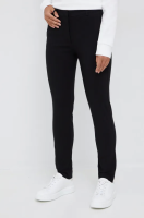 foto штани y.a.s жіночі колір чорний облягаюче середня посадка