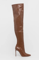 foto чоботи steve madden vava boot жіночі колір коричневий на шпильці