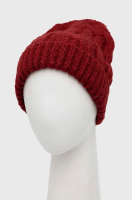 foto шапка з домішкою вовни united colors of benetton колір бордовий
