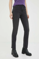 foto джинси wrangler slim жіночі колір чорний