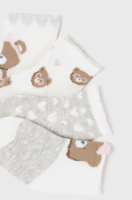 foto шкарпетки для немовлят mayoral newborn 4-pack колір сірий