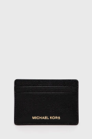 foto шкіряний чохол на банківські карти michael michael kors жіночий колір чорний