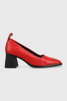 foto шкіряні туфлі vagabond hedda колір червоний каблук блок 5303.101.47