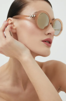 foto сонцезахисні окуляри swarovski жіночі колір срібний