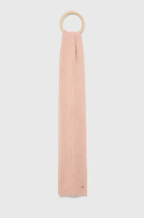 foto шарф з домішкою кашеміру tommy hilfiger колір рожевий однотонний