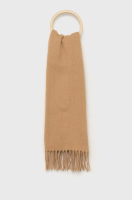 foto шарф vero moda жіночий колір коричневий однотонний