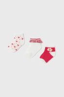 foto шкарпетки для немовлят mayoral 3-pack колір червоний