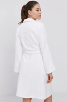 foto бавовняний халат kenzo колір білий