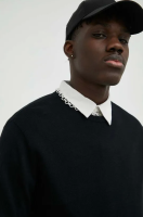 foto бавовняний светр wrangler колір чорний легкий