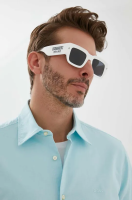 foto сонцезахисні окуляри dsquared2 чоловічі колір білий