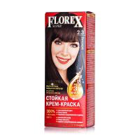 foto стійка крем-фарба для волосся florex super 2.3 шоколад, 100 мл