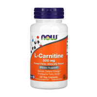 foto харчова добавка амінокислота в капсулах now foods l-карнітин 500 мг, 60 шт