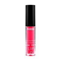 foto блиск для губ pudra cosmetics high shine lip gloss з протеїнами шовку та провітаміном b5, 15 shine pink, 2.5 г