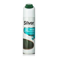 foto спрей-фарба відновник silver для нубука та замші, темно-зелений, 250 мл