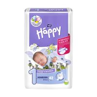 foto підгузки bella baby happy newborn розмір 1, (2-5 кг), 42 шт