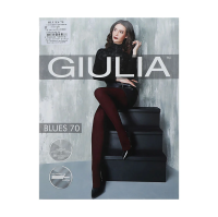 foto колготки жіночі giulia blues 3d класичні, без шортиків, 70 den, blackberry, розмір 2