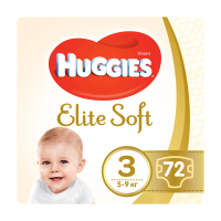 foto уцінка! підгузки huggies elite soft розмір 3 (5-9 кг), 72 шт